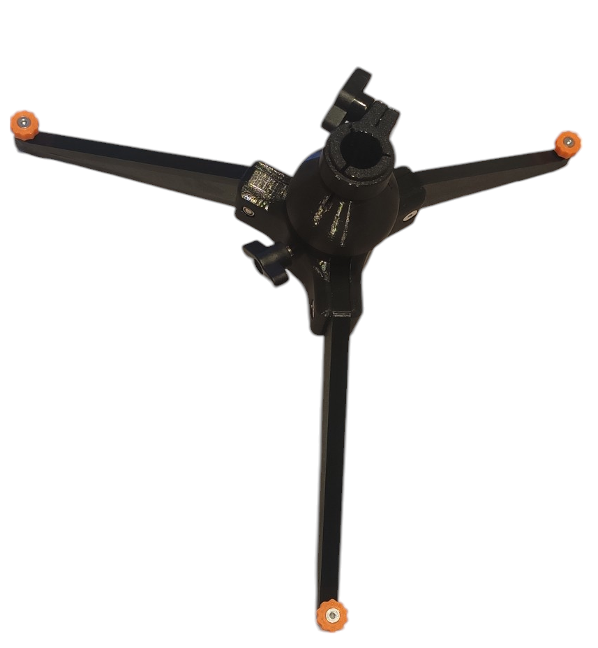 Tripod for ice fishing pole mount